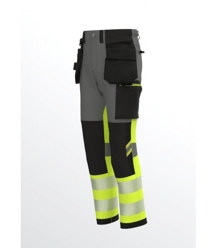 Load image into Gallery viewer, Trousers BOSAFETY TENSION PRO 4-WAY STRETCH HI-VIS CLASS 1 - TEXX
