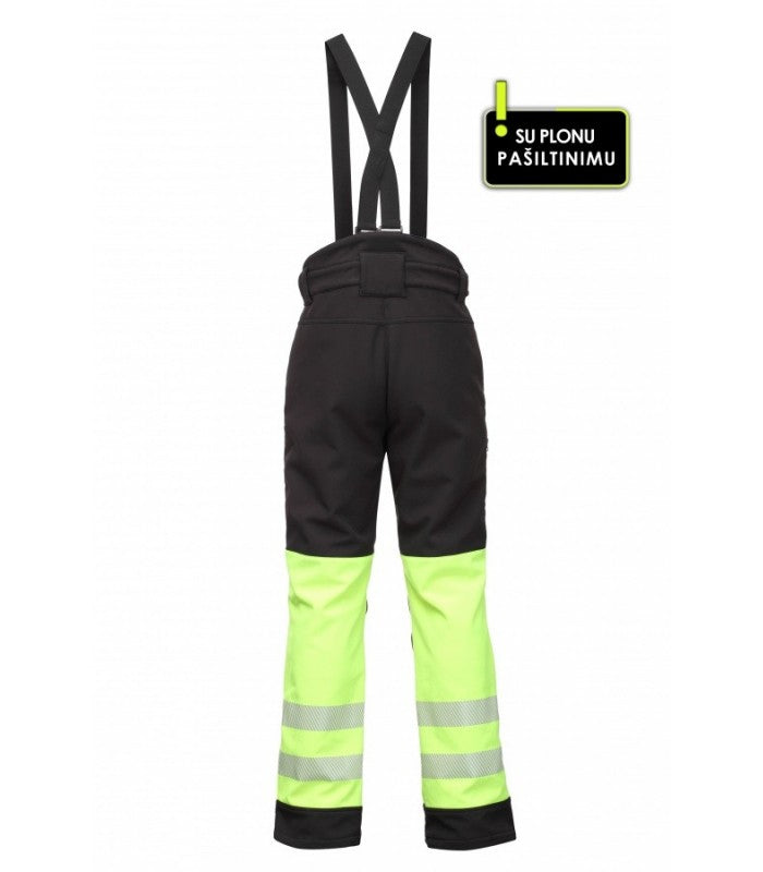 Ielādējiet attēlu galerijas skatītājā, Bikses BOSAFETY ATLANTA WINTER LIGHT HI-VIS CLASS 1
