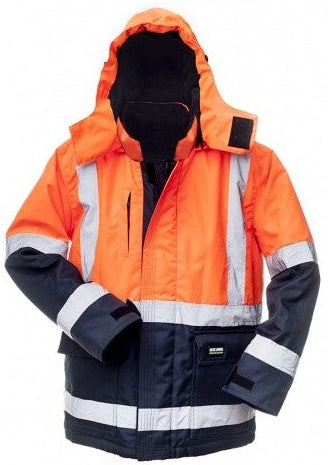 Load image into Gallery viewer, Jacket BOSAFETY OXFORD WINTER CANVAS HI-VIS CLASS 2
