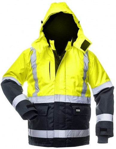 Jacket BOSAFETY OXFORD WINTER CANVAS HI-VIS CLASS 2