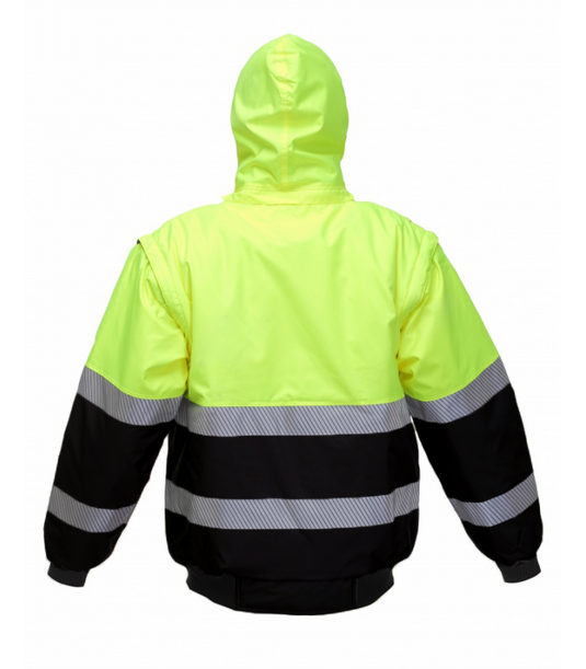 Jacket BOSAFETY PILOT WINTER 4IN1 HI-VIS CLASS 2