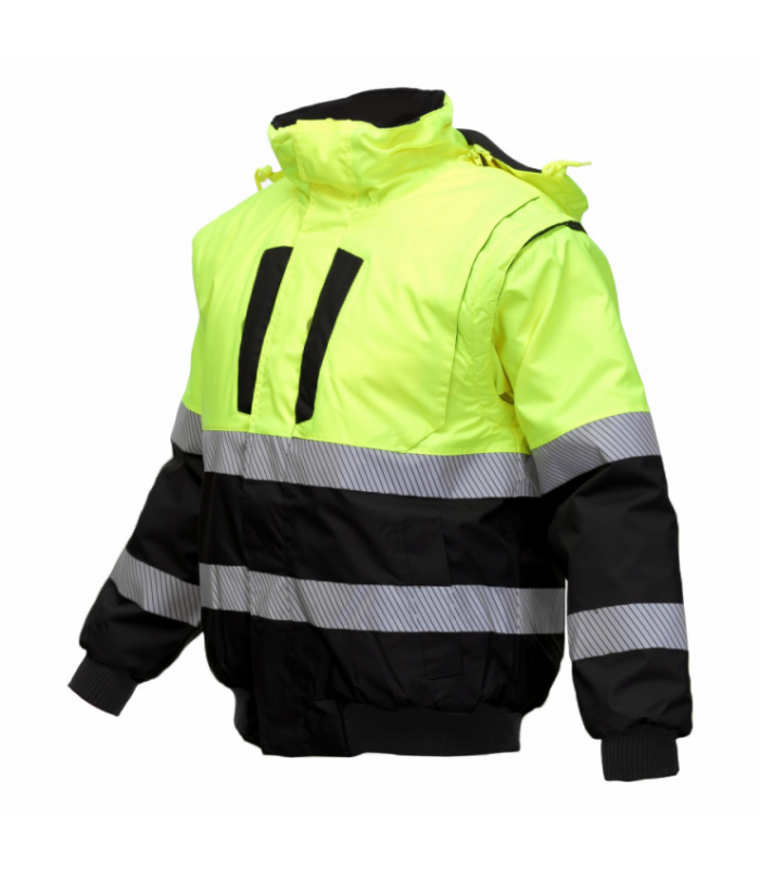Load image into Gallery viewer, Jacket BOSAFETY PILOT WINTER 4IN1 HI-VIS CLASS 2

