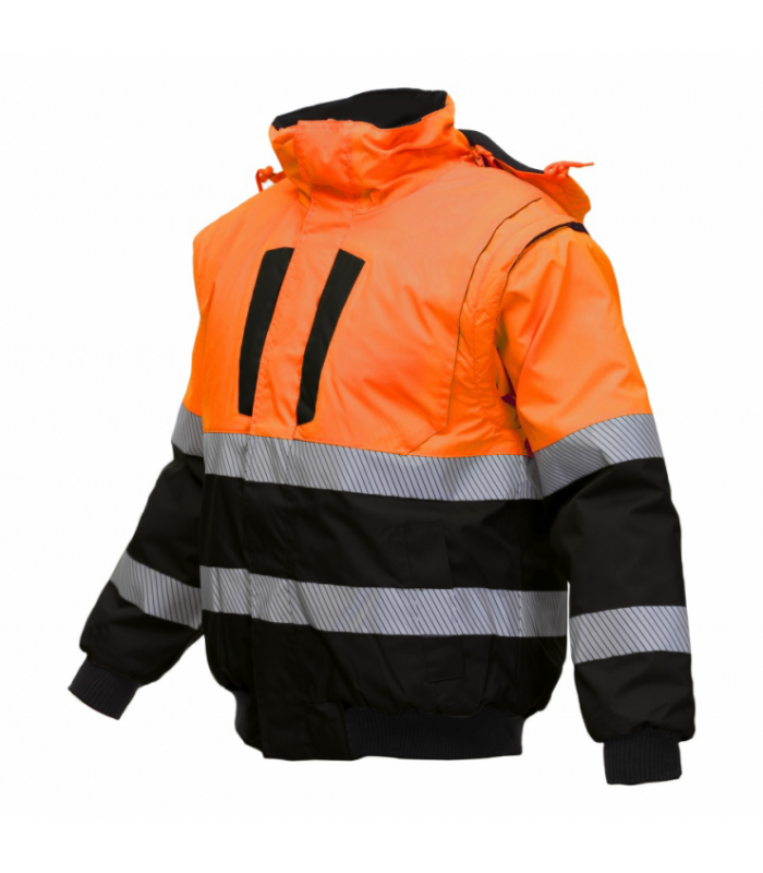 Load image into Gallery viewer, Jacket BOSAFETY PILOT WINTER 4IN1 HI-VIS CLASS 2
