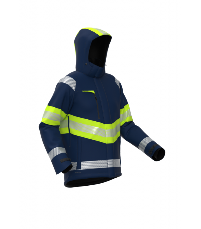 Load image into Gallery viewer, Jacket BOSAFETY ATLANTA WINTER HI-VIS CLASS 1

