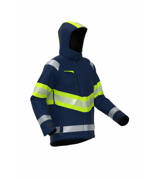 Jacket BOSAFETY ATLANTA WINTER HI-VIS CLASS 1