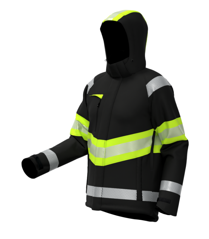 Load image into Gallery viewer, Jacket BOSAFETY ATLANTA WINTER HI-VIS CLASS 1
