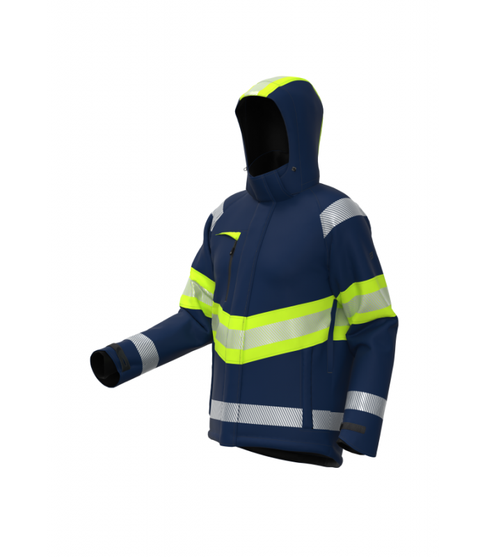 Load image into Gallery viewer, Jacket BOSAFETY ATLANTA WINTER HI-VIS CLASS 1
