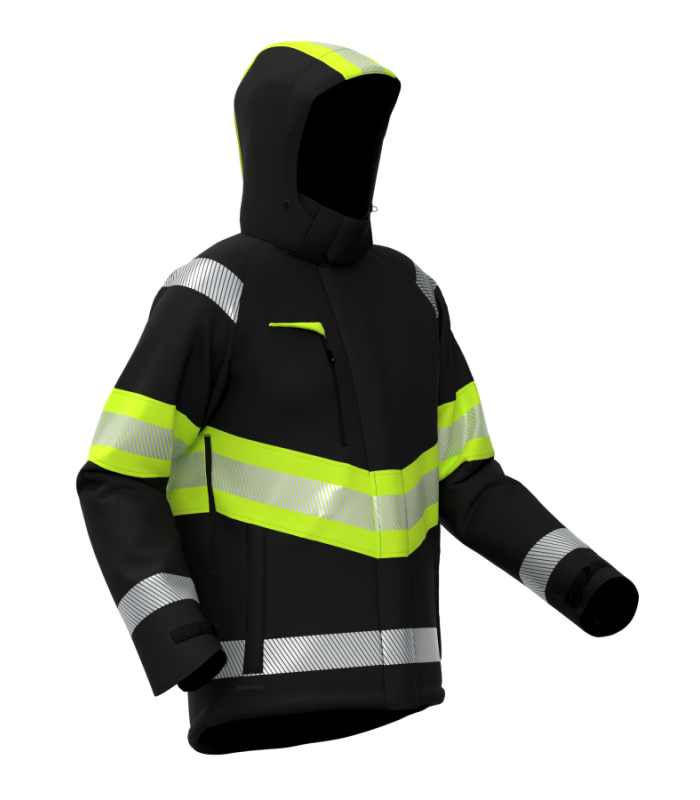 Load image into Gallery viewer, Jacket BOSAFETY ATLANTA WINTER HI-VIS CLASS 1
