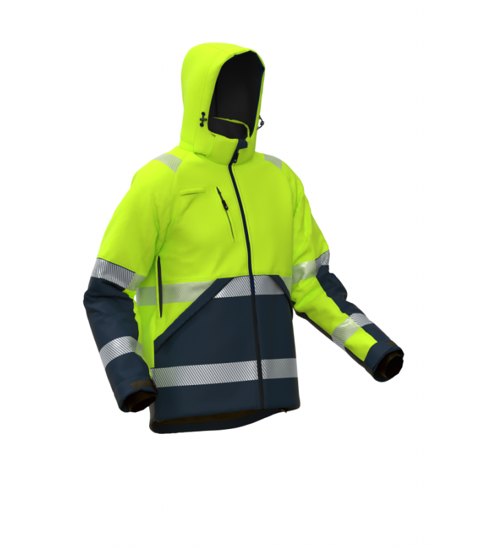 Load image into Gallery viewer, Jacket BOSAFETY VALENCIA WINTER HI-VIS CLASS 2
