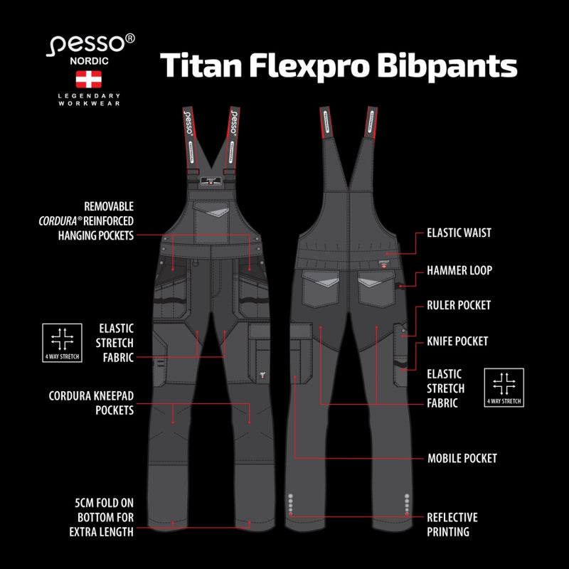 Ielādējiet attēlu galerijas skatītājā, Puskombinezons PESSO TITAN FLEXPRO 125
