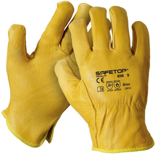 Gloves SAFETOP YELLOW BRION