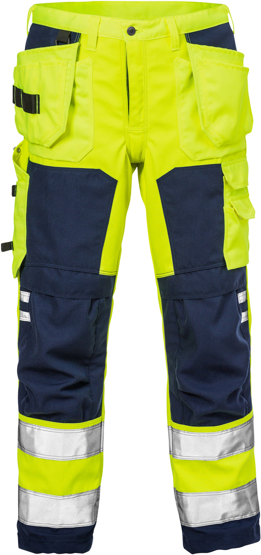 Trousers FRISTADS HIGH VIS CRAFTSMAN SOFTSHELL TROUSERS CLASS 2 2083 WYH