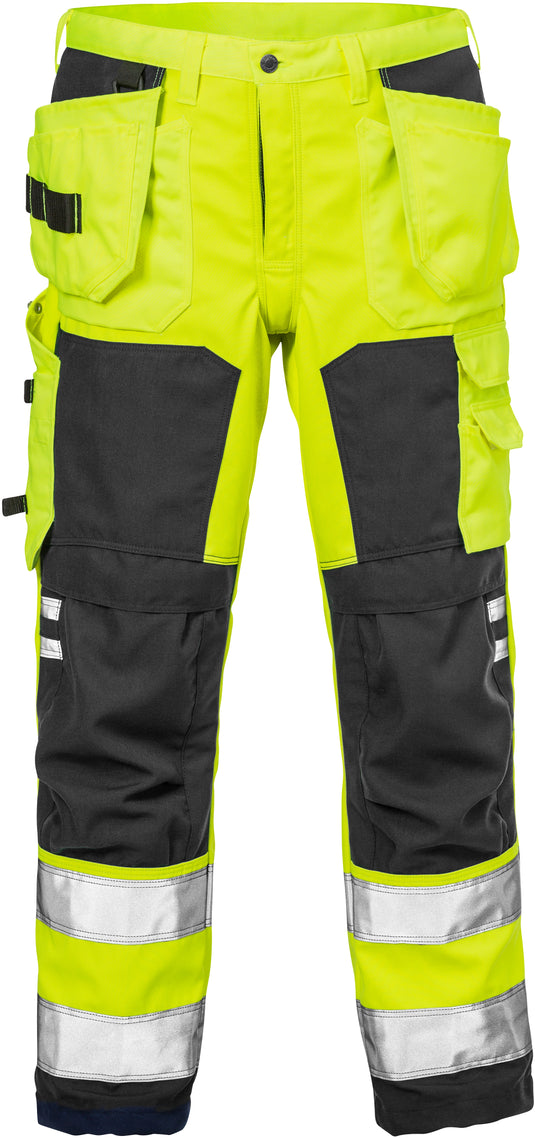 Trousers FRISTADS HIGH VIS CRAFTSMAN SOFTSHELL TROUSERS CLASS 2 2083 WYH