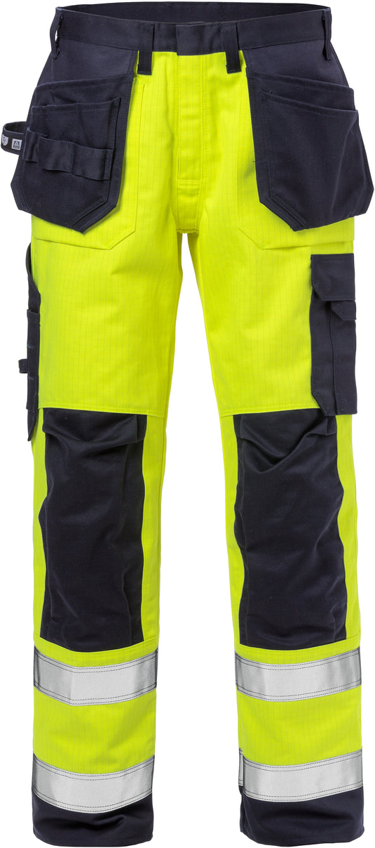 Trousers FRISTADS FLAME HIGH VIS CRAFTSMAN TROUSERS CLASS 2 2584 FLAM
