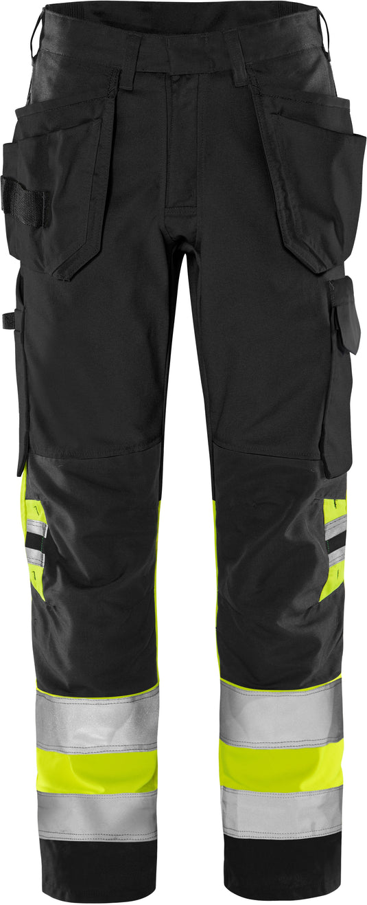 Trousers FRISTADS HIGH VIS GREEN CRAFTSMAN TROUSERS CLASS 1 2640 GPLU