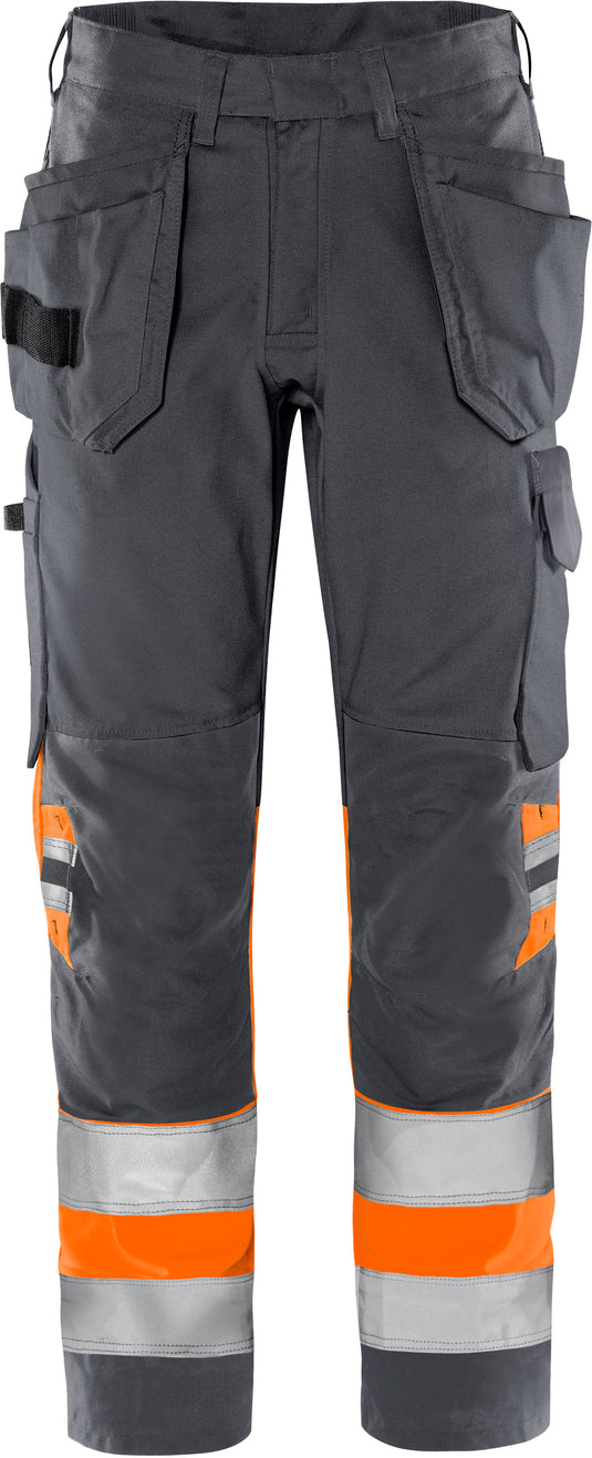 Trousers FRISTADS HIGH VIS GREEN CRAFTSMAN TROUSERS CLASS 1 2640 GPLU
