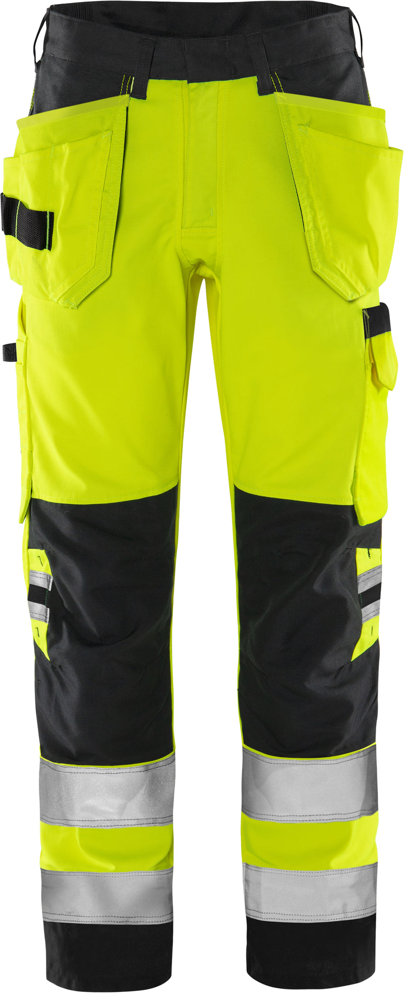 Load image into Gallery viewer, Trousers FRISTADS HIGH VIS GREEN CRAFTSMAN TROUSERS CLASS 2 2641 GPLU
