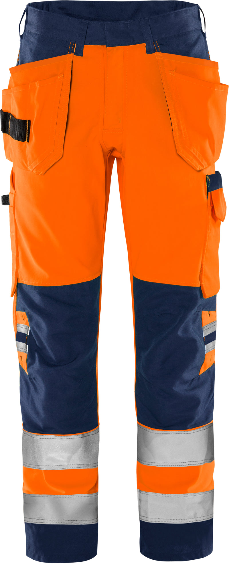 Load image into Gallery viewer, Trousers FRISTADS HIGH VIS GREEN CRAFTSMAN TROUSERS CLASS 2 2641 GPLU
