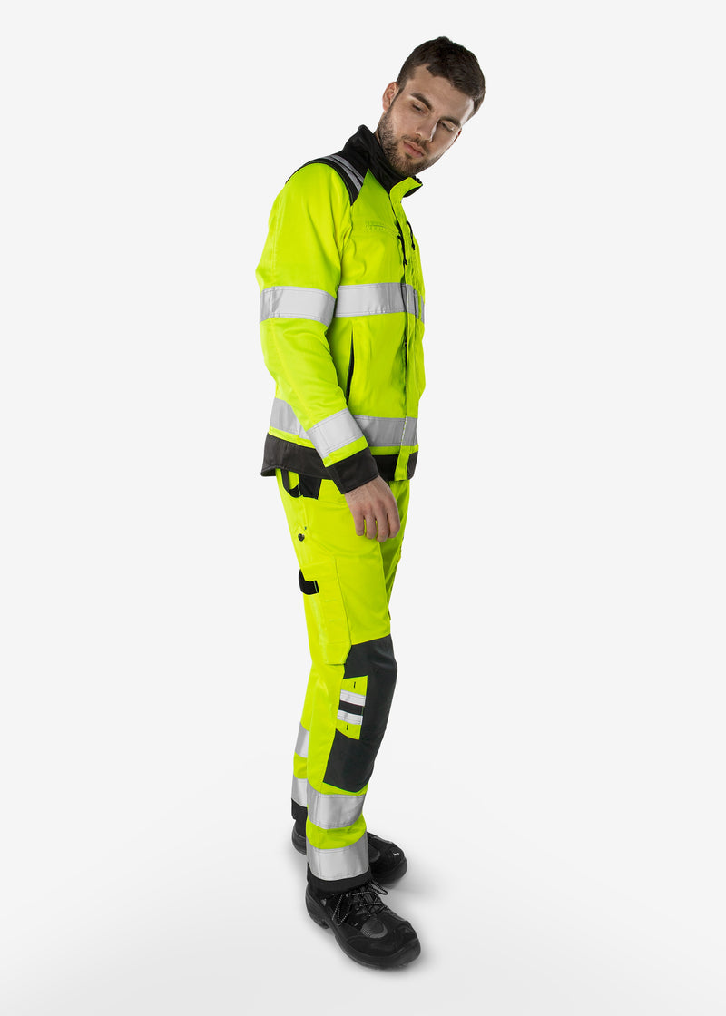 Load image into Gallery viewer, Trousers FRISTADS HIGH VIS GREEN TROUSERS CLASS 2 2651 GPLU
