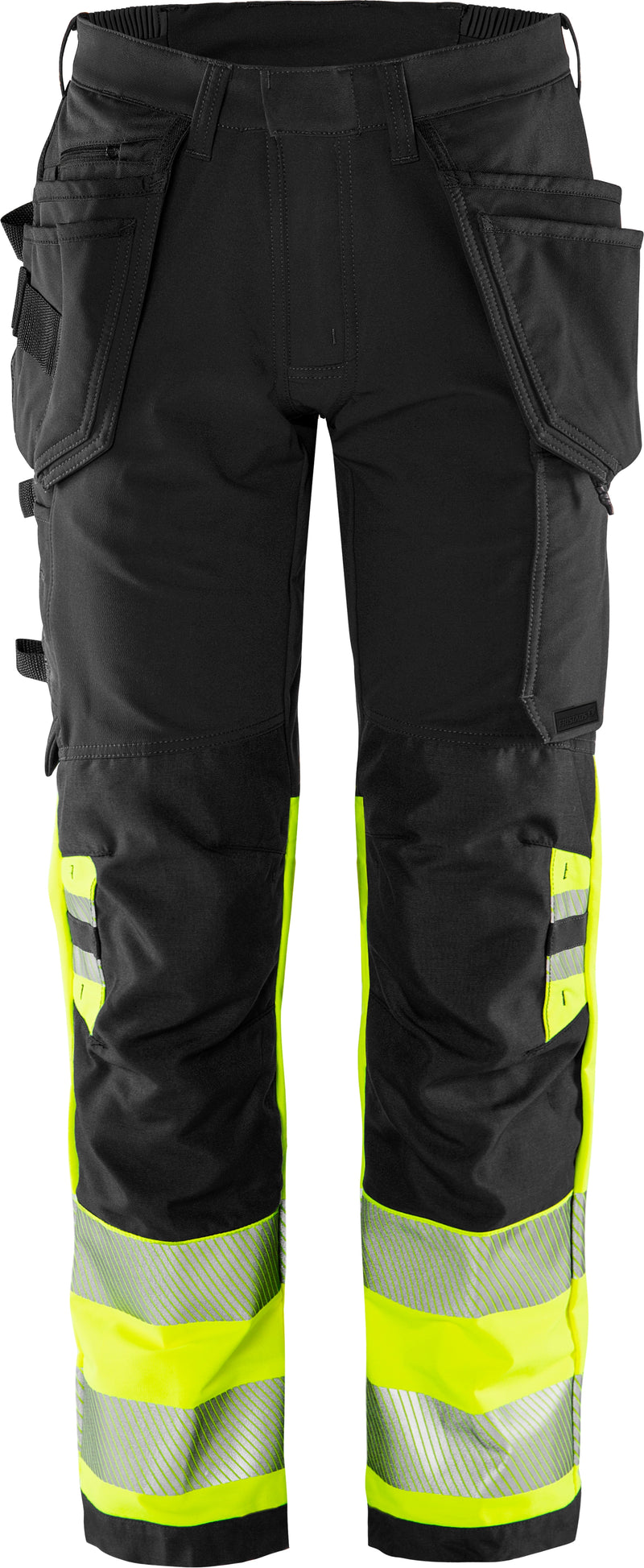 Load image into Gallery viewer, Trousers FRISTADS HIGH VIS GREEN CRAFTSMAN STRETCH TROUSERS CLASS 1 2643 GSTP
