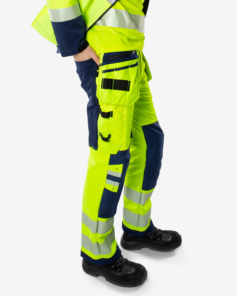 Load image into Gallery viewer, Trousers FRISTADS HIGH VIS GREEN CRAFTSMAN STRETCH TROUSERS CLASS 2 2644 GSTP
