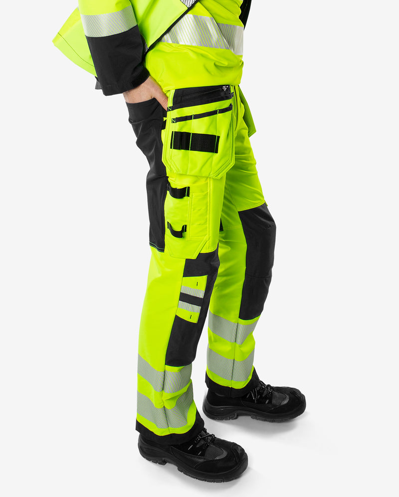 Load image into Gallery viewer, Trousers FRISTADS HIGH VIS GREEN CRAFTSMAN STRETCH TROUSERS CLASS 2 2644 GSTP
