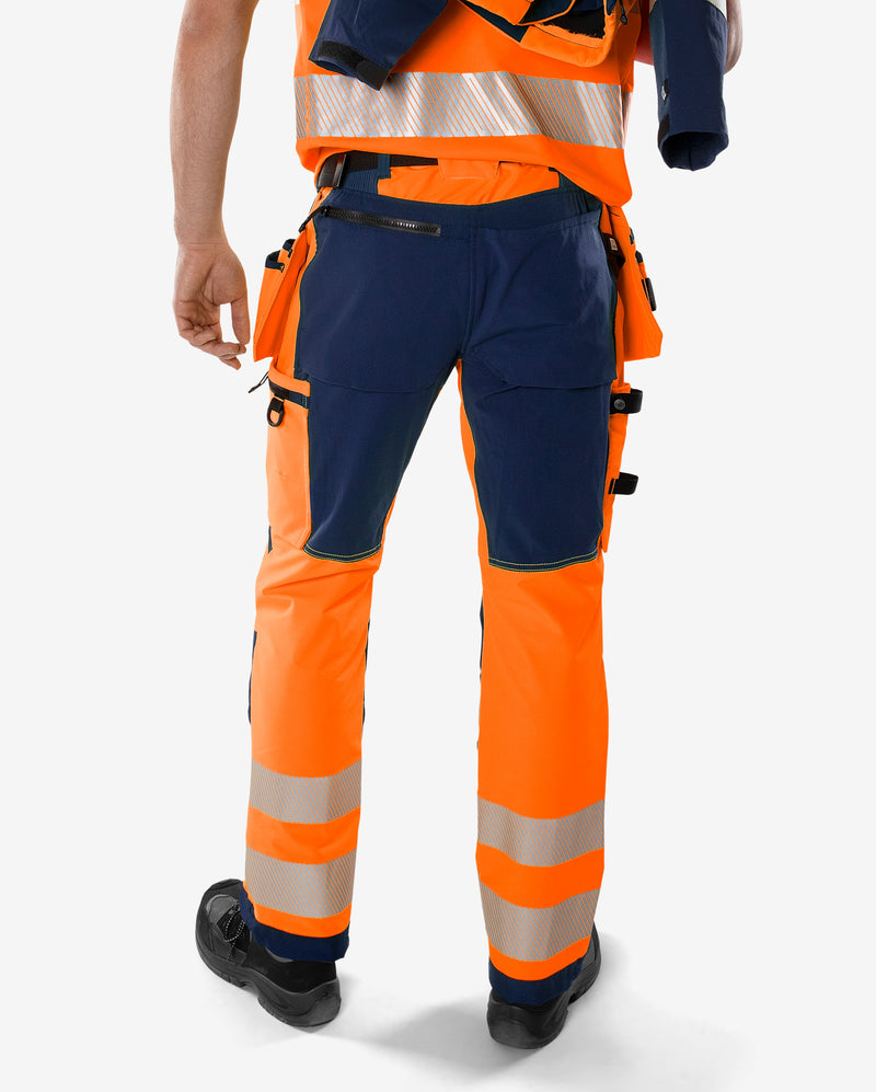 Load image into Gallery viewer, Trousers FRISTADS HIGH VIS GREEN CRAFTSMAN STRETCH TROUSERS CLASS 2 2644 GSTP
