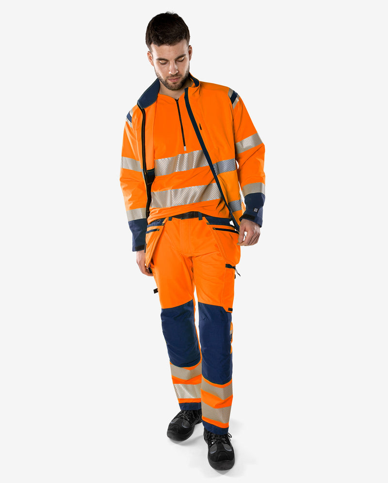 Load image into Gallery viewer, Trousers FRISTADS HIGH VIS GREEN CRAFTSMAN STRETCH TROUSERS CLASS 2 2644 GSTP
