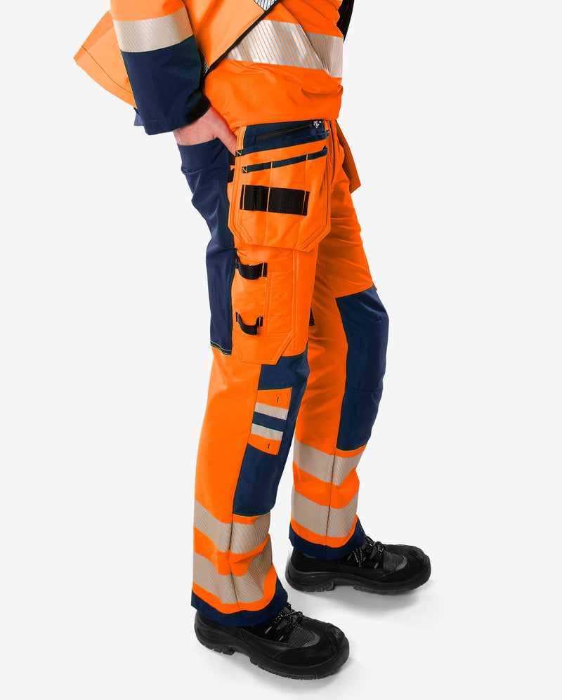 Load image into Gallery viewer, Trousers FRISTADS HIGH VIS GREEN CRAFTSMAN STRETCH TROUSERS CLASS 2 2644 GSTP
