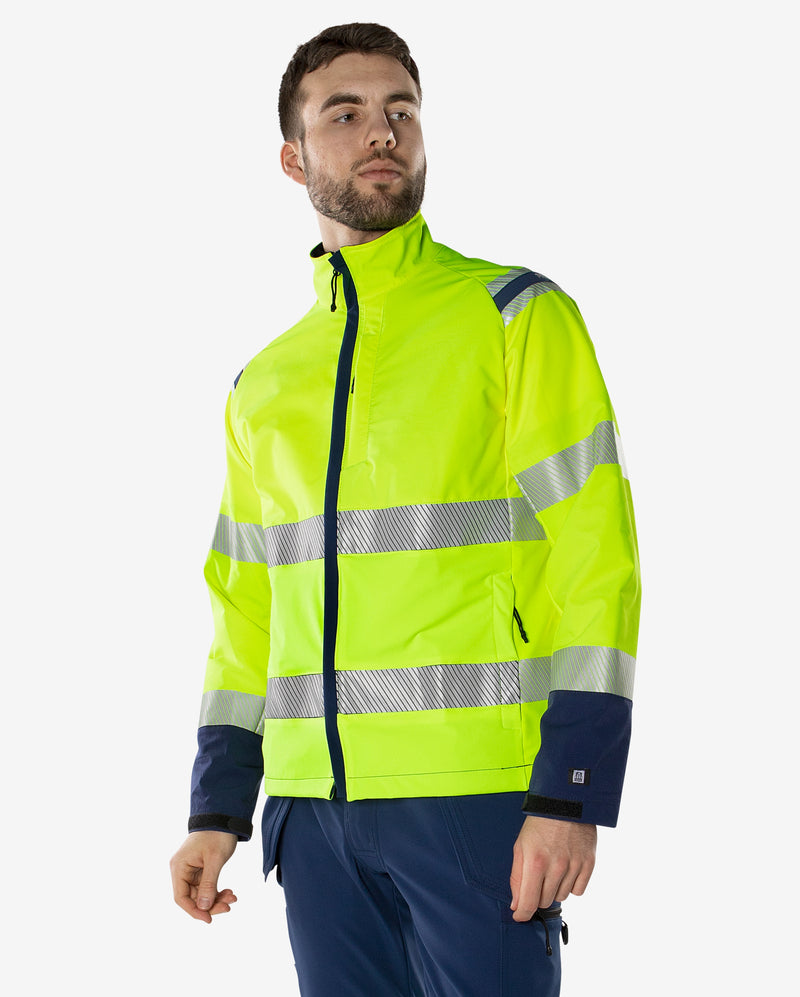 Load image into Gallery viewer, Jacket FRISTADS HIGH VIS GREEN STRETCH JACKET CLASS 3 4647 GSTP
